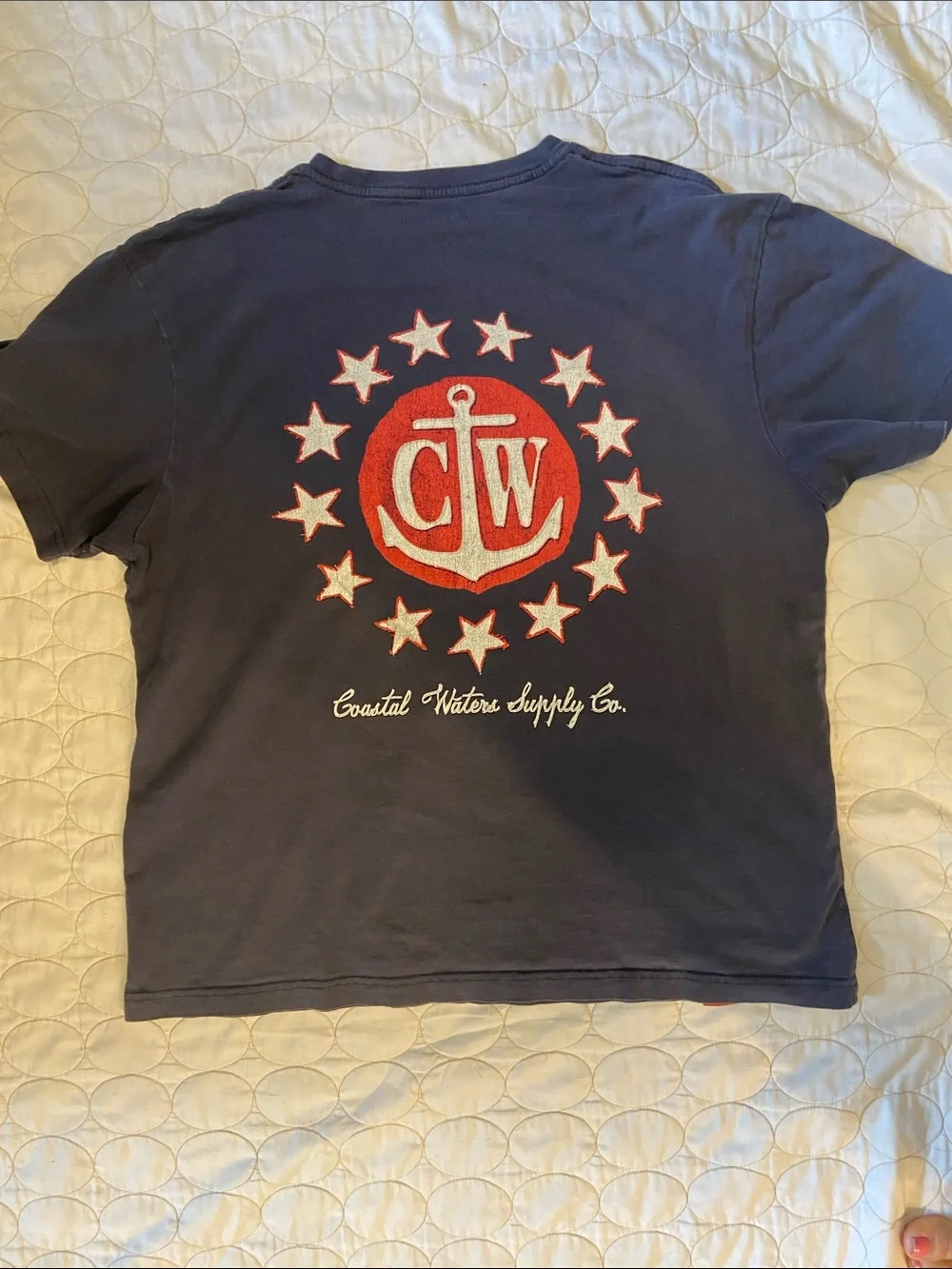 Kids Navy Pocket Logo T-Shirt